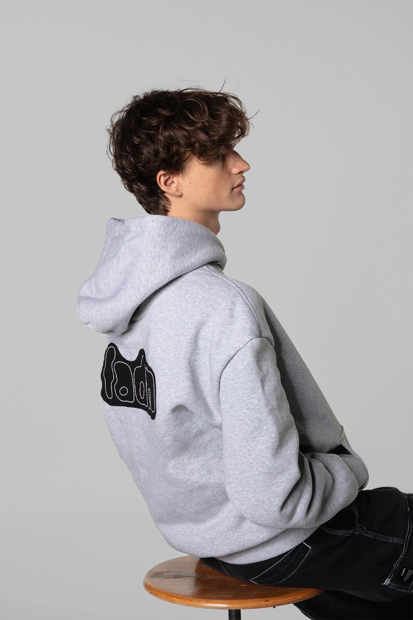 patched hoodie